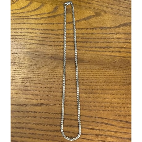 箱付き シルバー925製 AVALANCHE 刻印入り ツイストネックレス シルバー 幅3mm×40cm