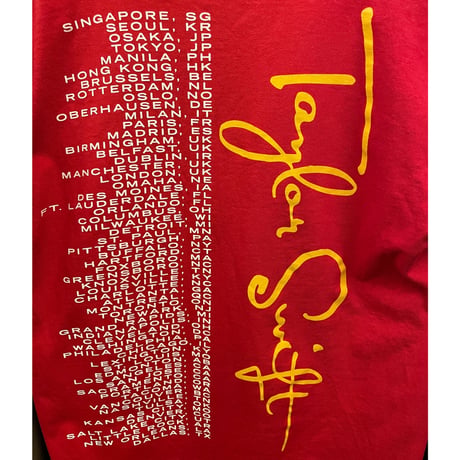 Taylor Swift Speak Now バンドTシャツ SHOOTボディ レッド Sサイズ