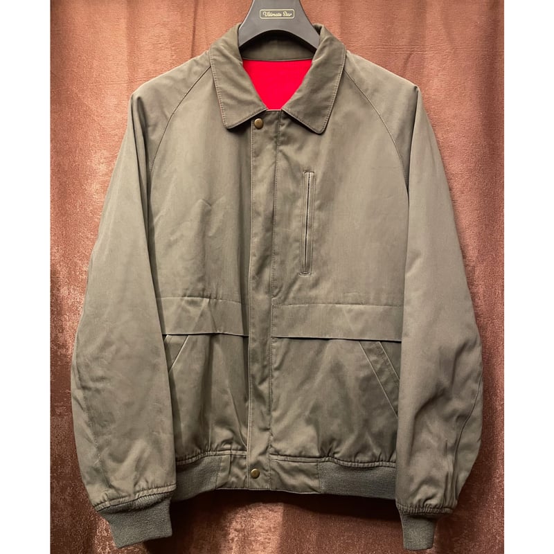GANT The Rugger リバーシブルフルジップジャケット カーキ×レッド M 