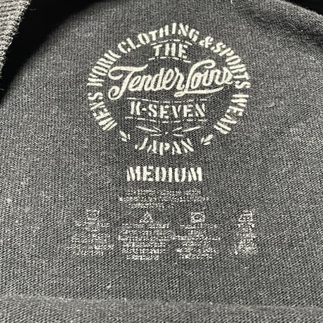 TENDERLOIN オリジナルバックプリント入り スカル柄半袖Tシャツ ブラック Mサイズ