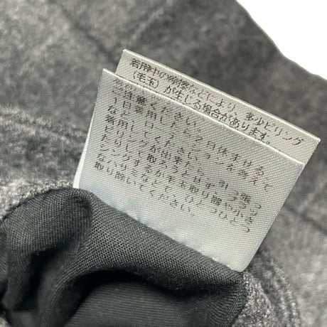 Complet per MEN'S MELROSE ウィンドウ・ペン柄 カシミヤ混ウールスラックス グレー 4サイズ