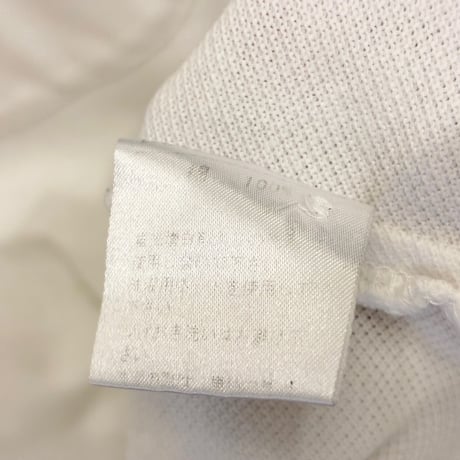 MADE IN JAPAN製 Papas 半袖鹿の子ポロシャツ ホワイト Mサイズ