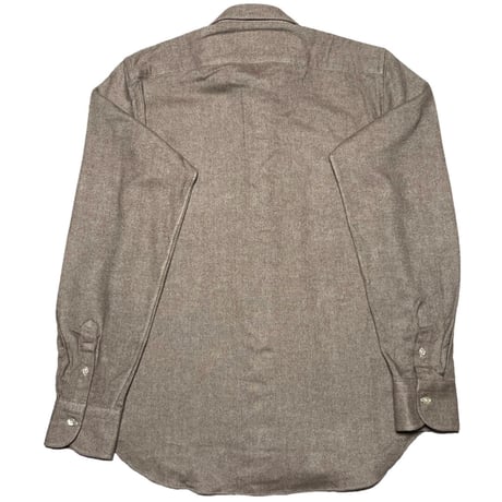 ☆タグ付き新古品☆ MADE IN ITALY製 PIETRO PROVENZALE Slim Fit 長袖コットンシャツ ブラウン Mサイズ