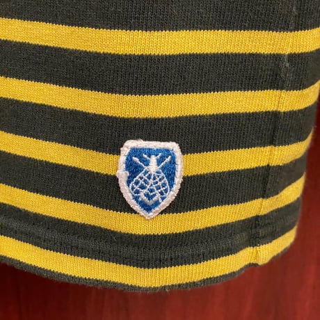 ▲訳あり商品▲ MADE IN FRANCE製 ORCIVAL ボーダー柄バスクシャツ イエロー×グリーン 2サイズ