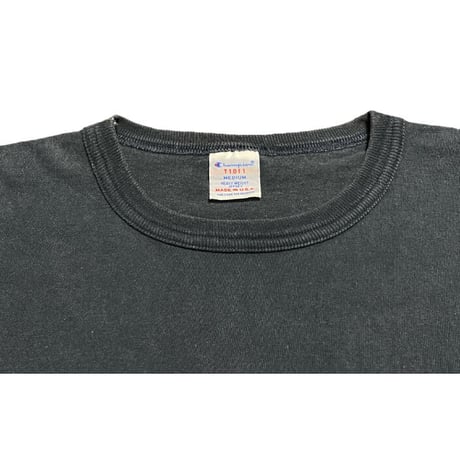 MADE IN USA製 Champion T1011 ヘビーウェイト半袖Tシャツ ブラック Mサイズ