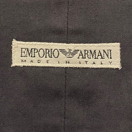 MADE IN ITALY製 EMPORIO ARMANI ジレベスト グレー×ネイビー