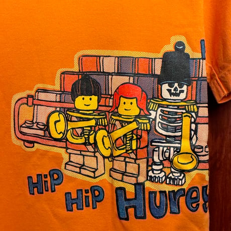 LEGO オフィシャル 2004年モデル プリント入り クルーネックTシャツ オレンジ Sサイズ