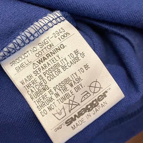 MADE IN JAPAN製 SWAGGER 「FAR EAST LEAGUE」プリントTシャツ ブルー Mサイズ