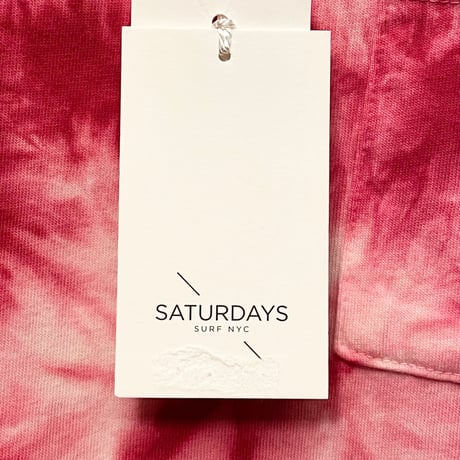 ☆タグ付き新古品☆ SATURDAYS NYC タイダイ染めタンクトップ レッド Mサイズ