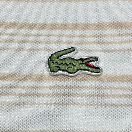 MADE IN FRANCE製 LACOSTE クレイジーパターンパッチワークタンクトップ マルチカラー