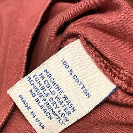 MADE IN USA製 nsf 長袖ヘンリーネックTシャツ ワイン Mサイズ