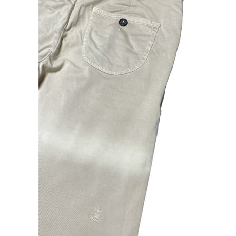▲訳あり商品▲ SOLIDO × MONOCROM Wネームチノパンツ ベージュ W30サイズ
