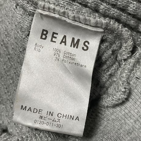 BEAMS サーマルプルオーバーパーカー グレー Sサイズ