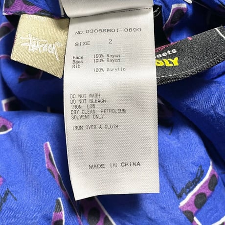 Stussy × SLY コラボMA-1型リバーシブルジャケット  ブラック×ブルー 2サイズ