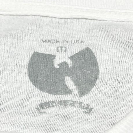激レア MADE IN USA製 WU-TANG BRAND LIMITED 半袖プリントTシャツ ホワイト Mサイズ