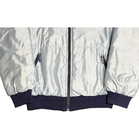 希少 MADE IN ITALY製 80s adidas ナイロンジャケット サックス Mサイズ