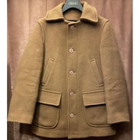 MADE IN ENGLAND製 UNITED ARROWS PINK LABEL ステンカラーウールコート キャメル Mサイズ