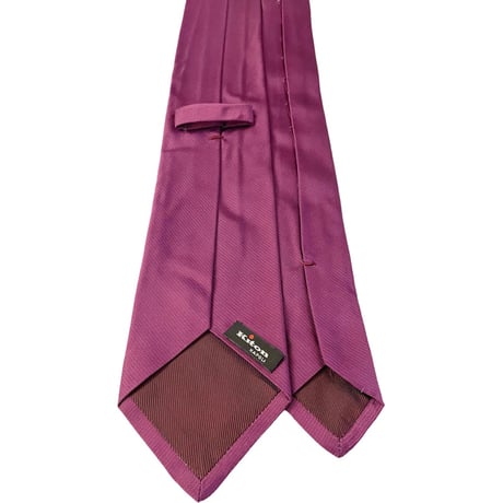 ▲訳あり商品▲ MADE IN ITALY製 Kiton セッテピエゲ ソリッドシルクネクタイ マゼンタ