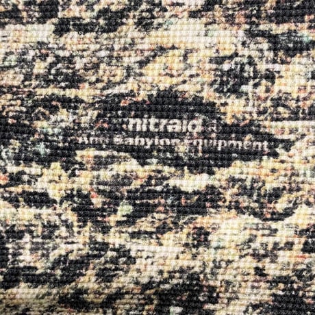 激レア NITRAID リアルウィード柄 サーマル地 リバーシブルフルジップパーカー マルチカラー×蛍光イエロー Lサイズ