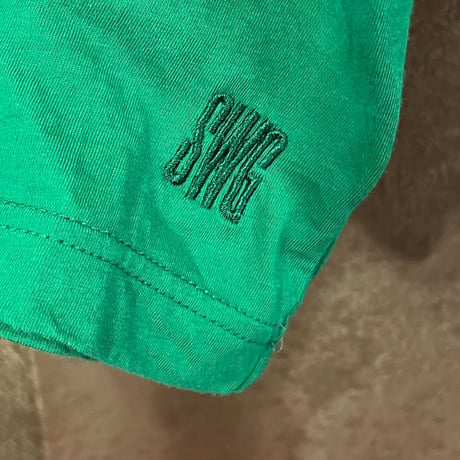 SWAGGER ポケット付きクルーネックTシャツ グリーン Mサイズ