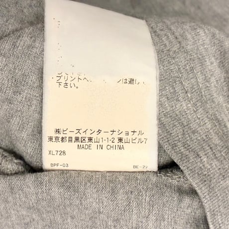 XLARGE × DiSNEY MICKEY MOUSE コラボレーションモデル 長袖プリントTシャツ グレー Mサイズ