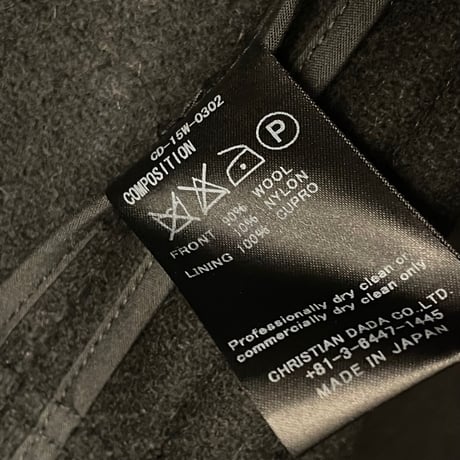 MADE IN JAPAN製 CHRISTIAN DADA ダッフルコート ブラック 44サイズ