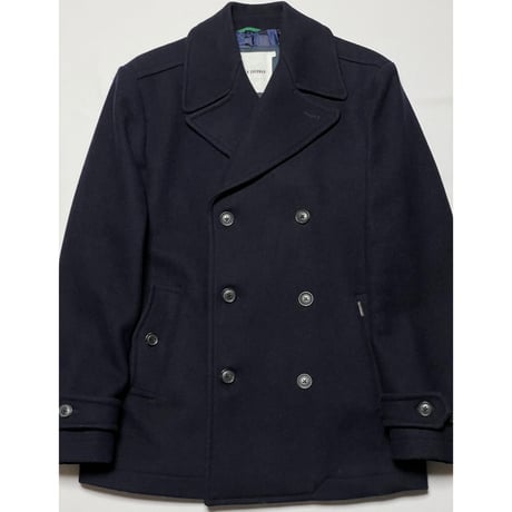 BEN SHERMAN ウール混Pコート ネイビー Sサイズ