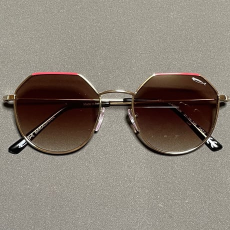 展示品渡し ★新品★ MADE IN ITALY製 SARAGHINA BRANDO 428-MUN サングラス シャイニーゴールド ブラウンレンズ
