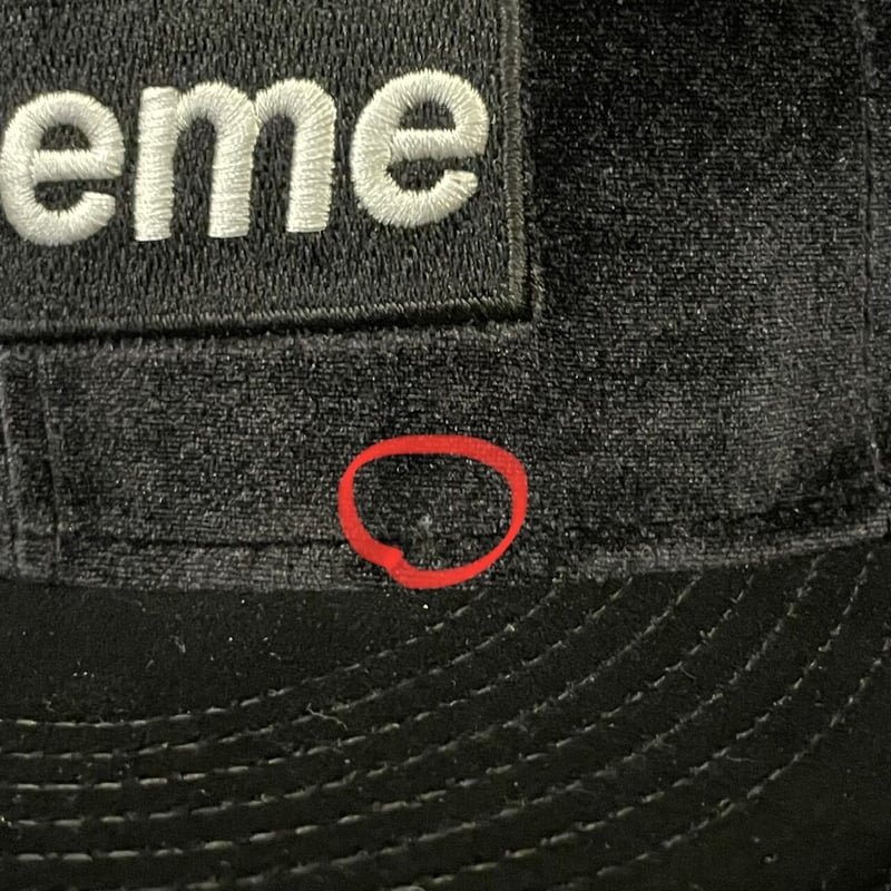 ☆タグ付き新古品☆ ステッカー付き NEW ERA × SUPREME Velour