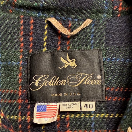 希少 MADE IN USA製 80s Golden Fleece ナイロンマウンテンパーカー オレンジ 40サイズ