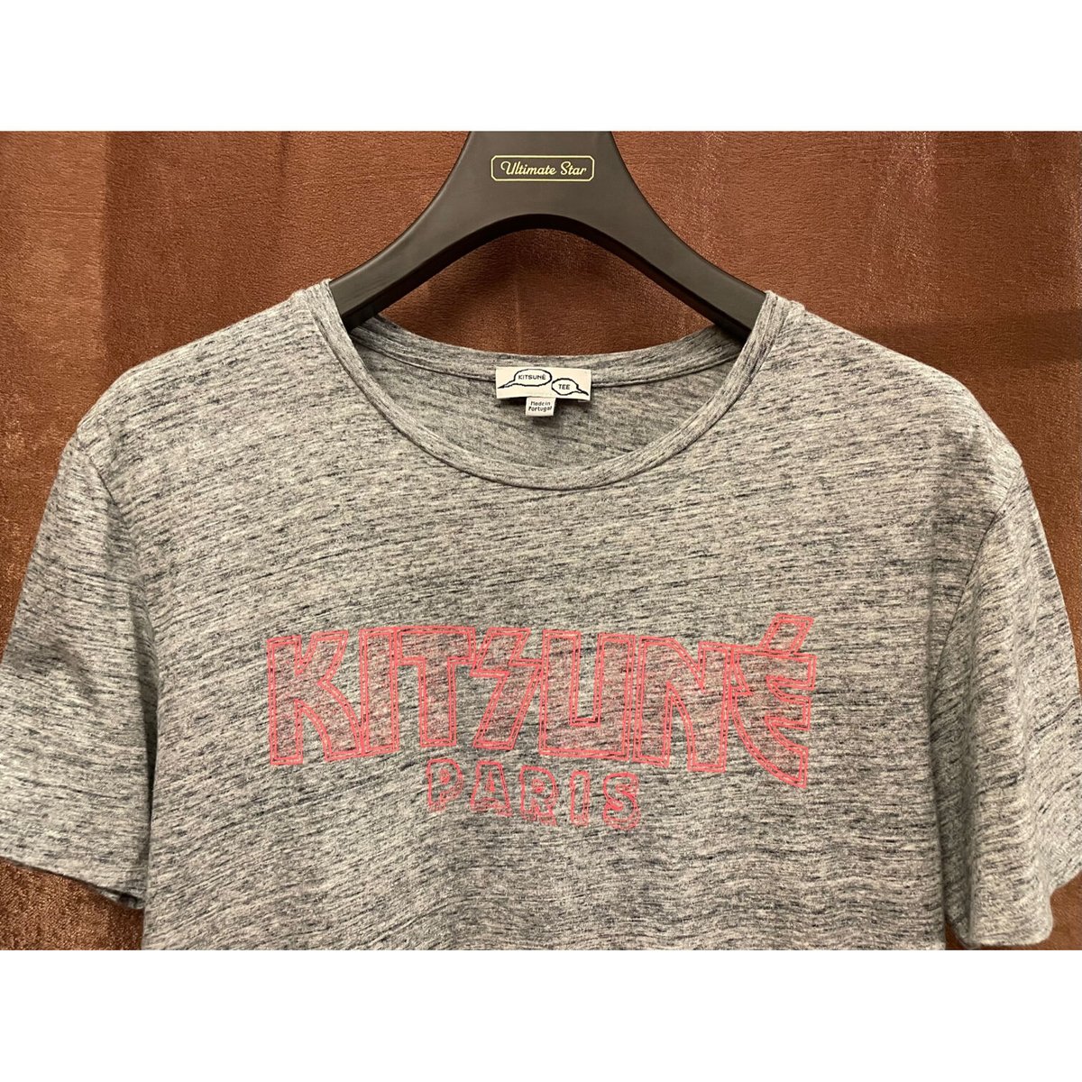 MAISON KITSUNE&#39; - （専用)メゾンキツネポルトガル製夏ウール濃いグレーノーカラーシャツブラウス MAISON KITSUNE(メゾン キツネ)｜【MEN】CHILLAX PATCH