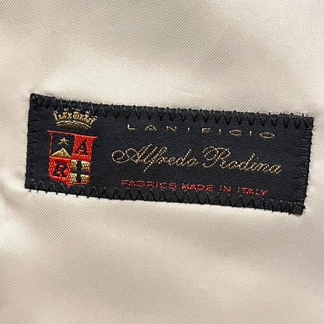 MADE IN ITALY製 Alfredo Rodina 生地使用 D'or Homme シャドーストライプ柄ウールテーラードジャケット グレー A6サイズ