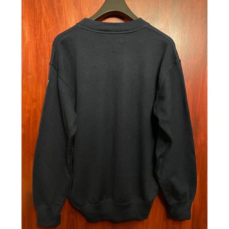 レア品 MADE IN ITALY製 ARMATA DI MARE × Ferrari club Italia クルーネックヴァージンウールセーター ネイビー Mサイズ
