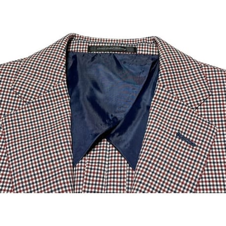 ▲訳あり商品▲ GREEN LABEL RELAXING チェック柄ウールテーラードジャケット マルチカラー 46サイズ