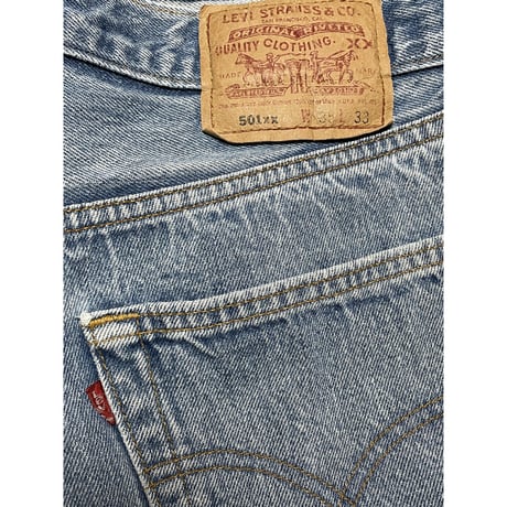 MADE IN USA製 LEVI'S 501xx デニムパンツ ライトインディゴ W35×L33