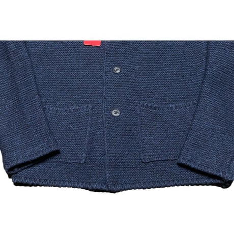☆タグ付き新古品☆ MADE IN ITALY製 altea テーラードジャケット型ニットカーディガン ネイビー Sサイズ