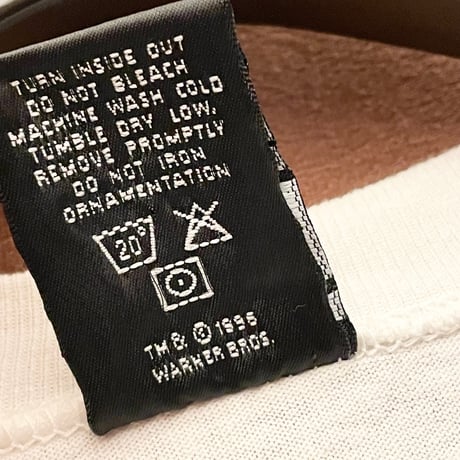 MADE IN USA製 WARNER BROS. STUDIO STORE バックプリントTシャツ ホワイト Sサイズ