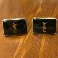 YSL カフスボタン ゴールド