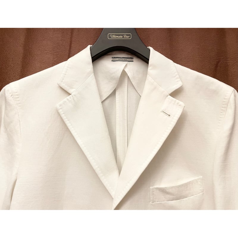MADE IN ITALY製 CARACCIOLO NAPOLI コットンテーラードジャケット