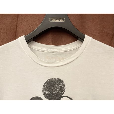 MADE IN MEXICO製 WALT DiSNEY CLASSIC COLLECTION SLIM FIT ミッキーマウスプリントTシャツ ホワイト Mサイズ
