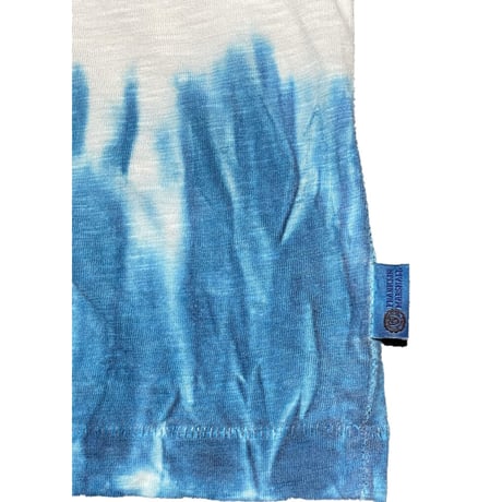 ▲訳あり商品▲ MADE IN ITALY製 FRANKLIN MARSHALL ALUMNI タイダイ染めプリントTシャツ ブルー Sサイズ