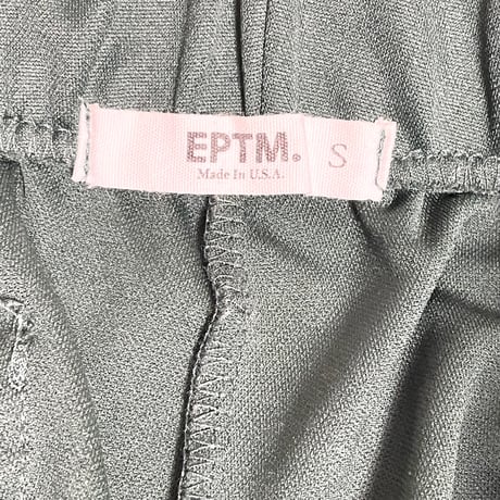 MADE IN USA製 EPTM グッチカラースキニージャージパンツ グリーン×レッド Sサイズ