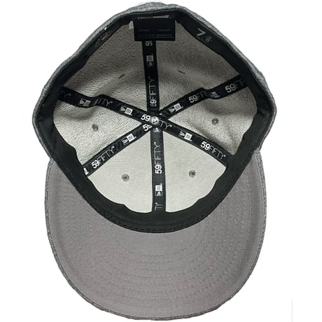 NEW ERA NEWYORK YANKEES スウェット生地ベースボールキャップ グレー 7 3/8サイズ