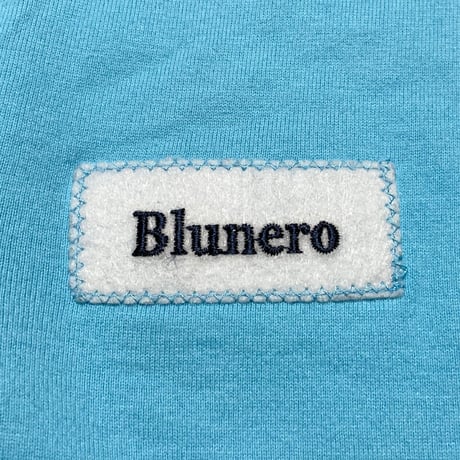BLUNERO INTERNATIONAL CLUB SPIAGGIA VネックTシャツ スカイブルー 48サイズ