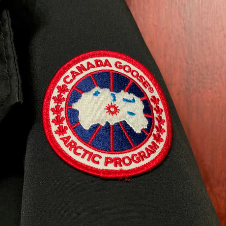 MADE IN CANADA製 CANADA GOOSE EDIFICE別注 ORFORD PARKA 脱着式コヨーテファー付きフードダウンジャケット ブラック Sサイズ