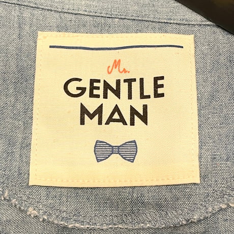 MADE IN JAPAN製 MISTERGENTLEMAN ダンガリー×ギンガムチェックドッキングシャツ ライトインディゴ×レッド Mサイズ