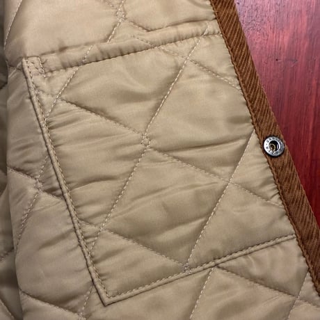 MADE IN ENGLAND製 LAVENHAM キルティングジャケット イエロー×ブラウン 36/48サイズ