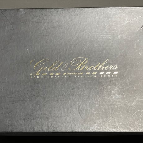 箱、替え紐付き GOLD BROTHERS ワークブーツ ブラック 43サイズ イタリア製