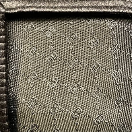 MADE IN ITALY製 GUCCI ソリッドシルクネクタイ ネイビー