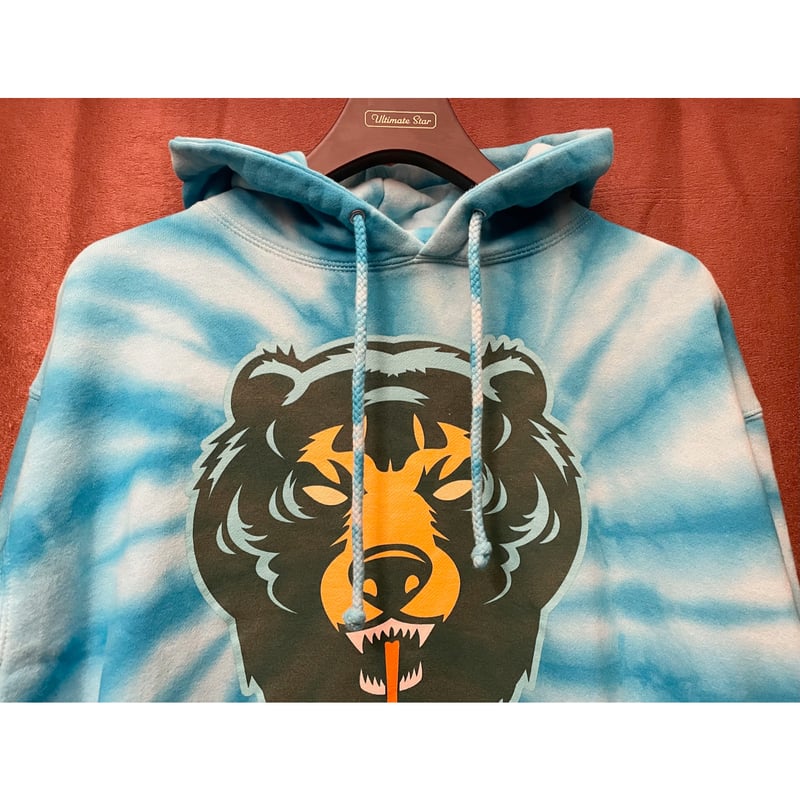 MADE IN USA製 MISHKA タイダイ染めプルオーバーパーカー ブルー M 
